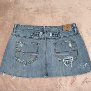 Vintage American Eagle distressed mini skirt size 10